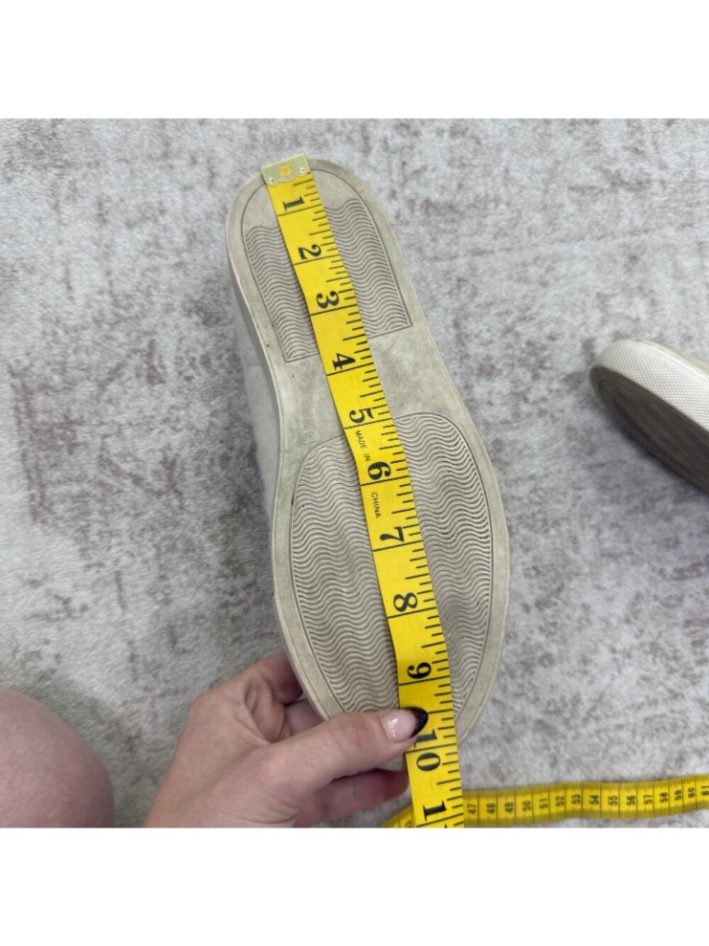Common Projects Shoes Womens Size 6.5 Beige Suede Wool Low Top Sneakers 6079 - Picture 13 of 15